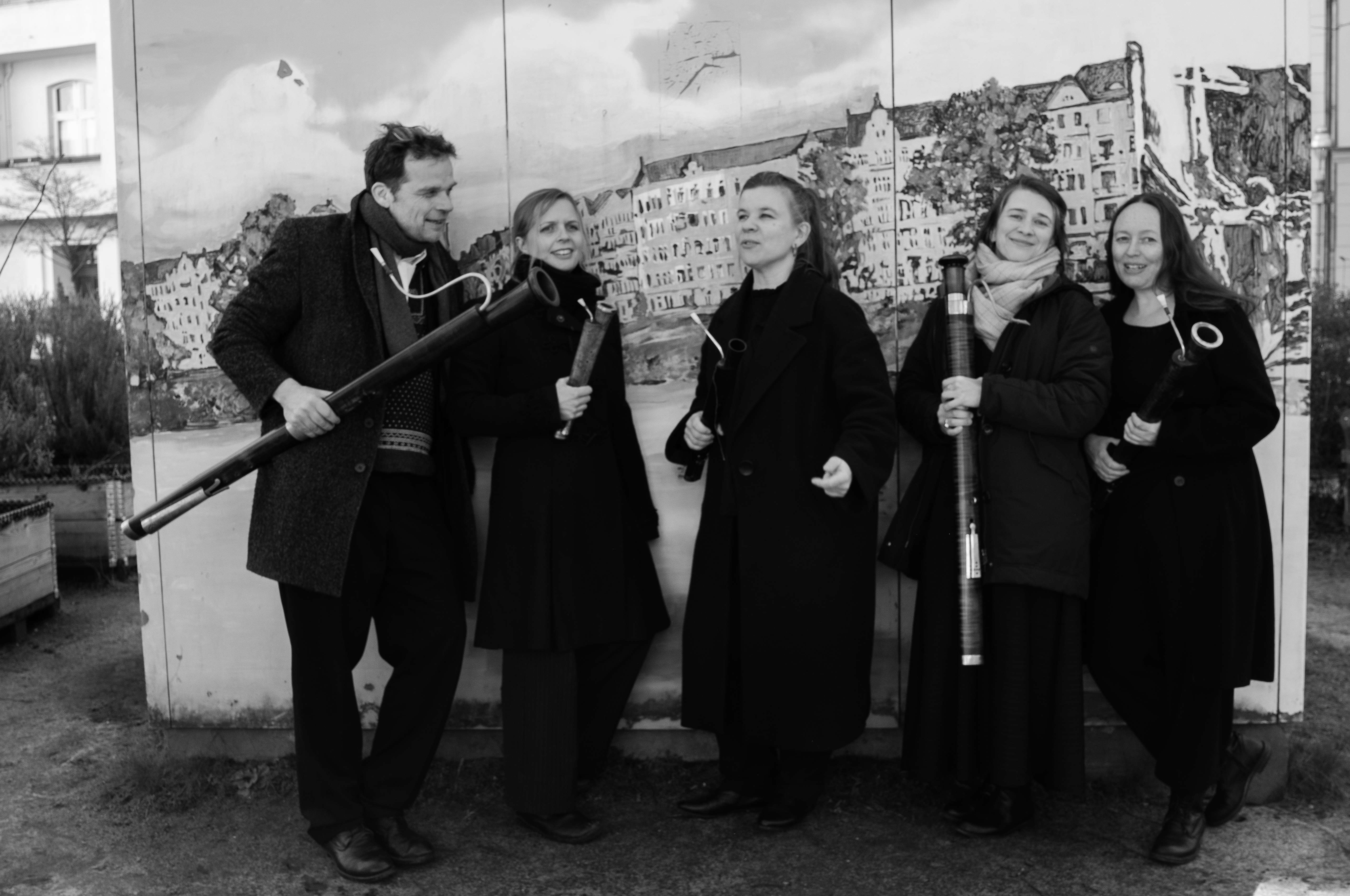 Gruppenbild schwarz-weiß